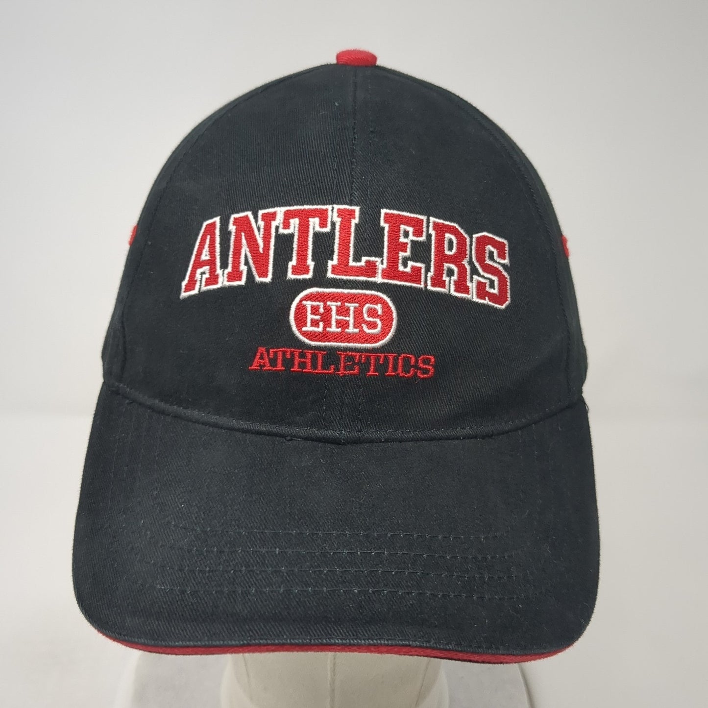 EHS Antlers Athletics Strapback Hat Black One Size Adjustable 6 Panel
