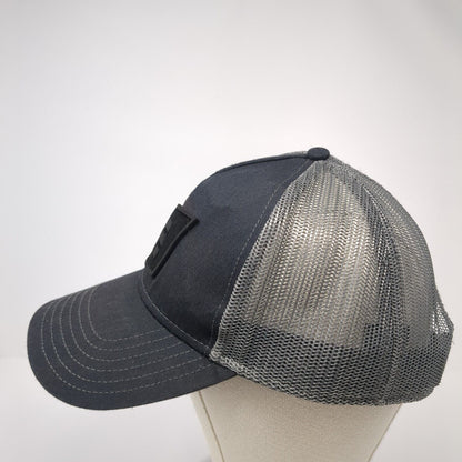 Otto Snapback Mesh Back Trucker Hat Black One Size Letter F Logo Patch