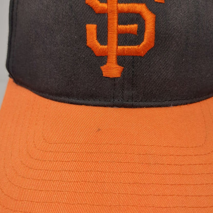 '47 Brand San Francisco Giants MLB Snapback Hat Black Orange One Size OSFM Logo