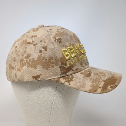 Ben Carson For President 2016 Baseball Cap Hat Digital Camo Beige One Size Gold
