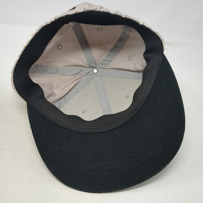 Diesel Power Gear Baseball Cap Beige Black One Size Flat Brim Stretch Fit Hat