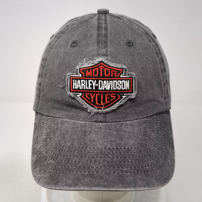 Harley-Davidson Gray Baseball Cap One Size Distressed Logo Adjustable Hat