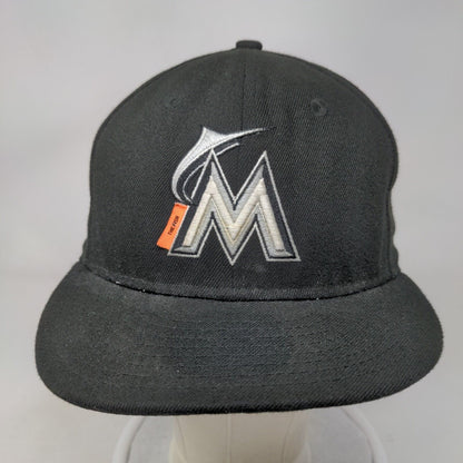 Miami Marlins Snapback Hat Black OSFM Embroidered Logo New Era 9Fifty MLB