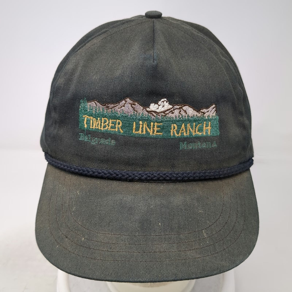 DGR Sales 5 Panel Green One Size Timber Line Ranch Belgrade Montana Rope Hat