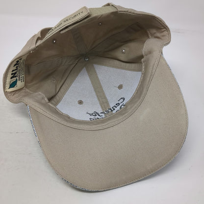 NLM Center for Domestic Preparedness Hat Beige Baseball Cap One Size Logo