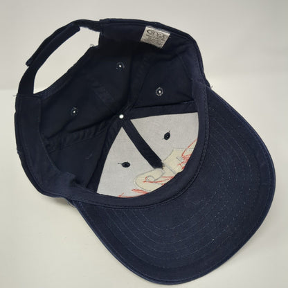 Mo Vaughn 42 Strapback Hat Blue One Size Embroidered Anaheim Angels