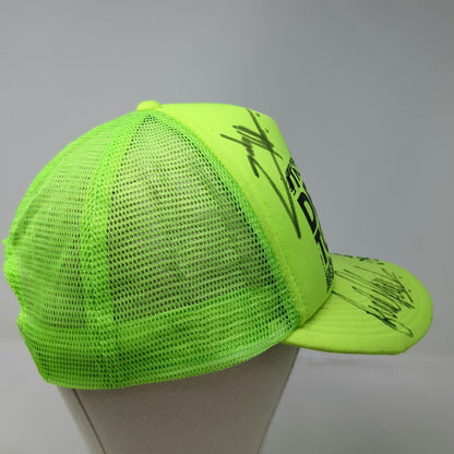 Cobra Trucker Hat Green One Size Dew Tour Autographed Signed Mesh Foam Cap