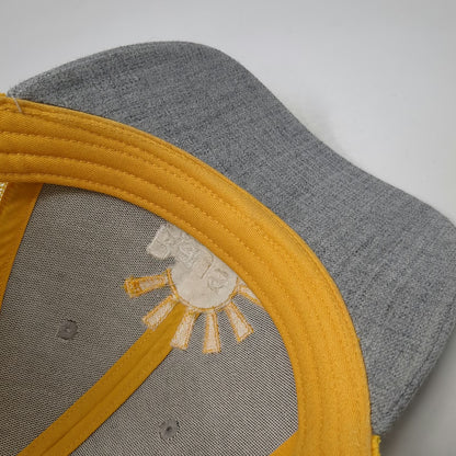 Fahrenheit Headwear Trucker Hat Gray Yellow One Size Rays for Rare Snapback Mesh
