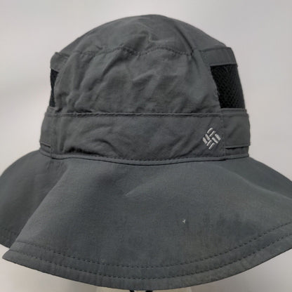 Columbia Fisherman Bucket Hat with String Gray One Size Breathable Mesh Hiking