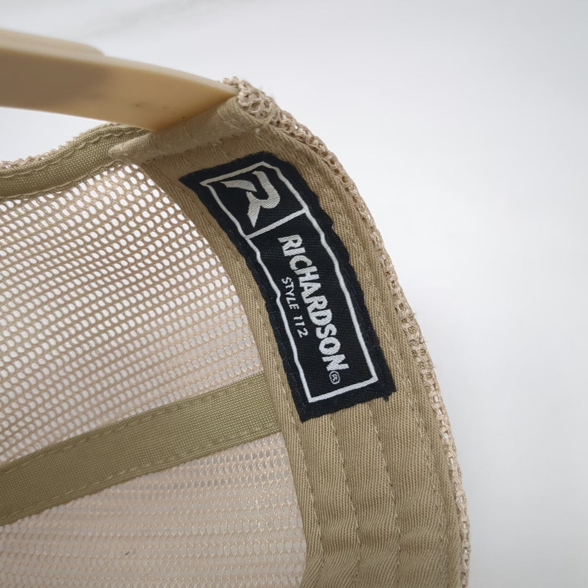 Richardson Trucker Hat Brown One Size SGW Patch Mesh Snapback Contrast Stitch