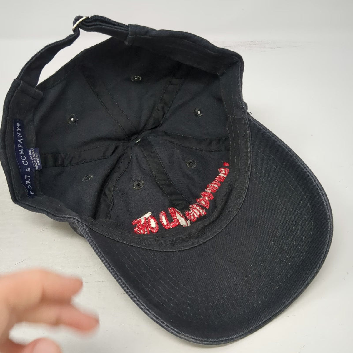 Port & Company Baseball Cap Black OSFM I Survived the WILD ONE Embroidery Hat