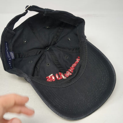 Port & Company Baseball Cap Black OSFM I Survived the WILD ONE Embroidery Hat