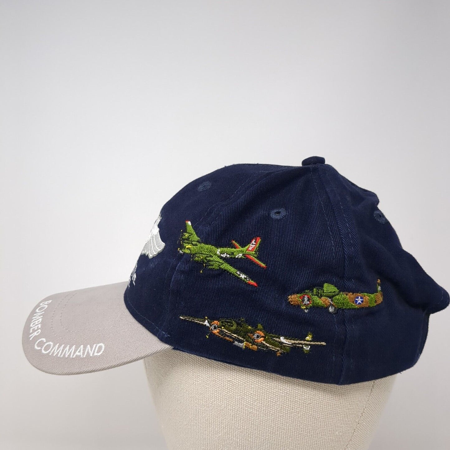 Commemorative Air Force Strapback Hat Blue One Size Keep 'Em Flying