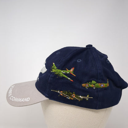Commemorative Air Force Strapback Hat Blue One Size Keep 'Em Flying