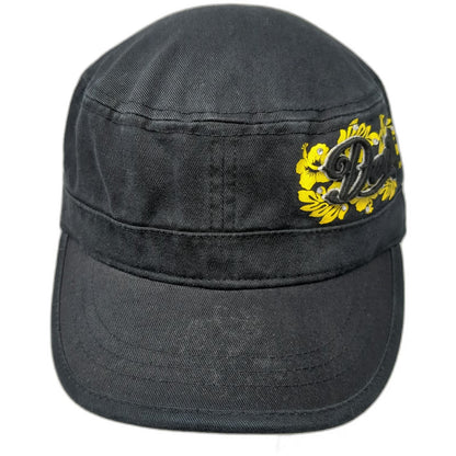 Oregon Ducks NCAA Zephyr Army Cap Black One Size Rhinestones Hibiscus Floral Hat