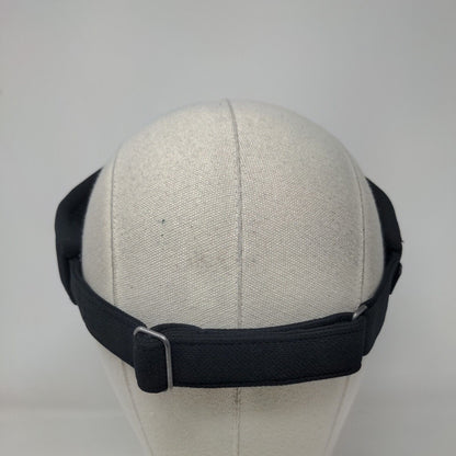 CL Strapback Sun Visor Cap Black OS Adjustable Embroidered Pacific Headwear