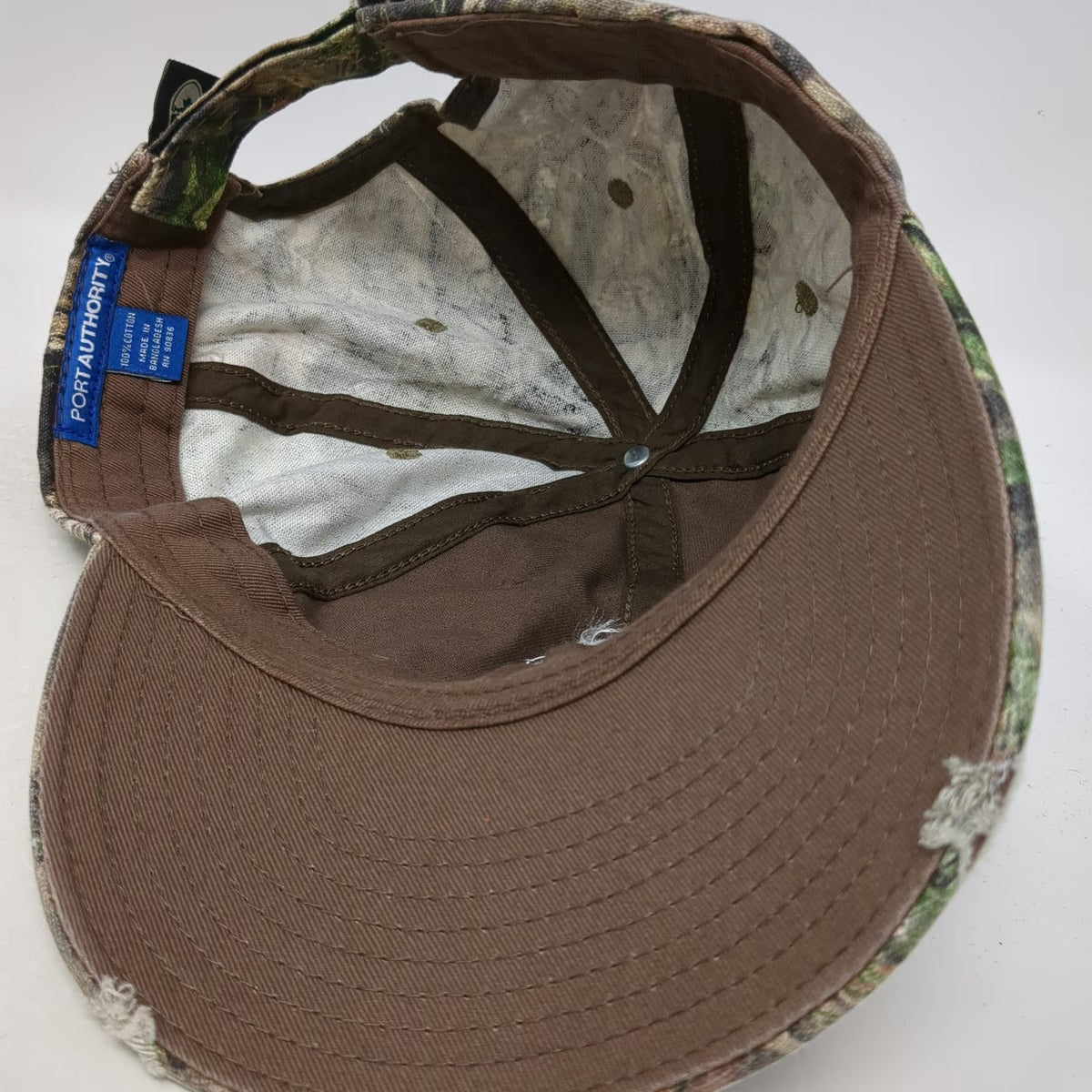 Port Authority Baseball Cap Brown Camo One Size Sherwin Williams Cover Earth Hat