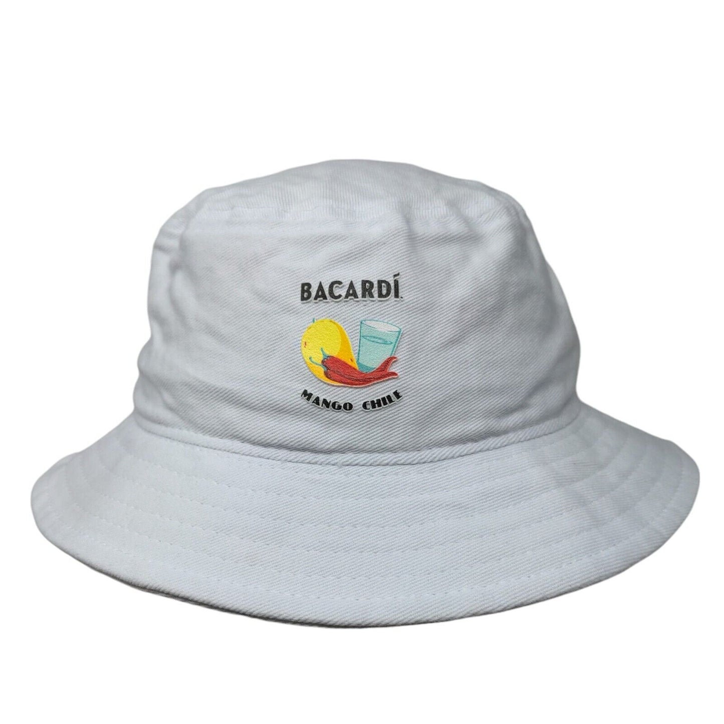 Bacardi Mango Chile Bucket Hat White OS Live Passionately Drink Responsively