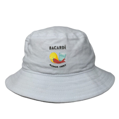 Bacardi Mango Chile Bucket Hat White OS Live Passionately Drink Responsively