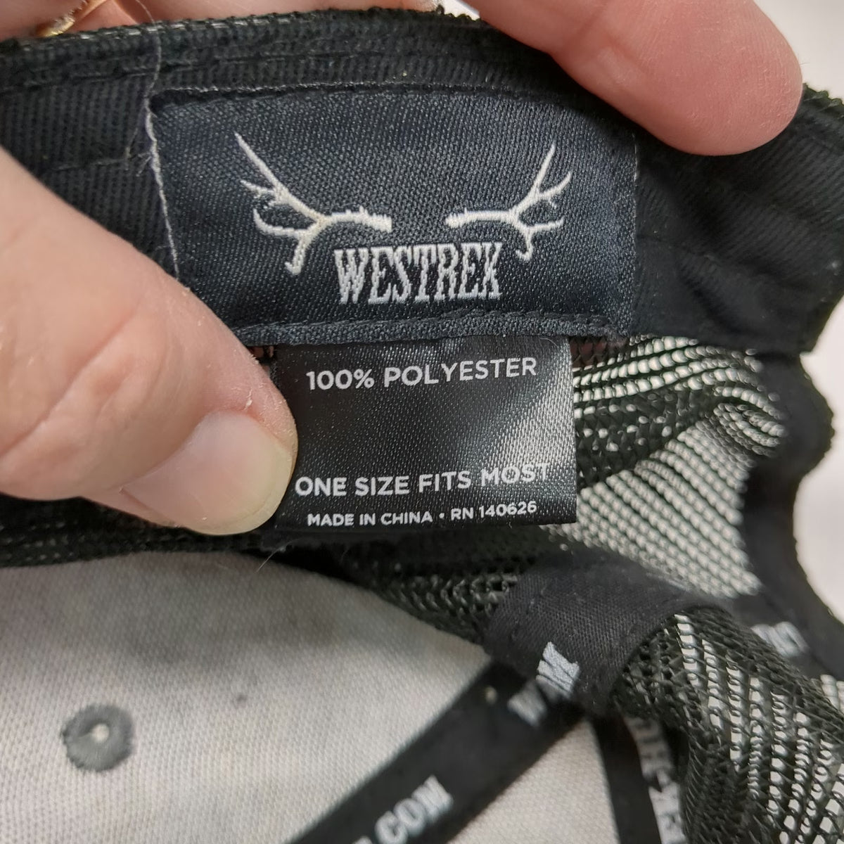 Westrek Trucker Hat Black One Size Deer Sunset Patch Mesh Snapback Field Hunt