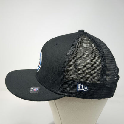 New Era NFL Tennessee Titans Trucker Hat Black OSFM Snapback Flat Brim 9FIFTY