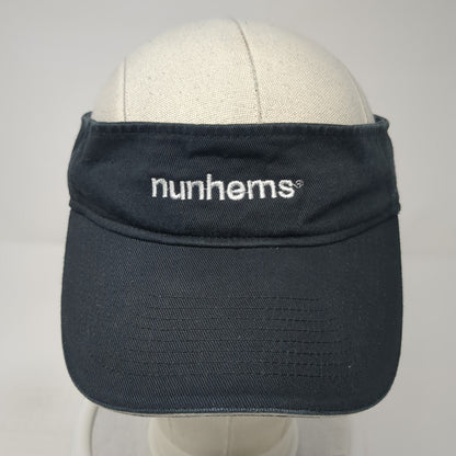 Nunhems Strapback Visor Hat Black One Size Adjustable Embroidered Toppers