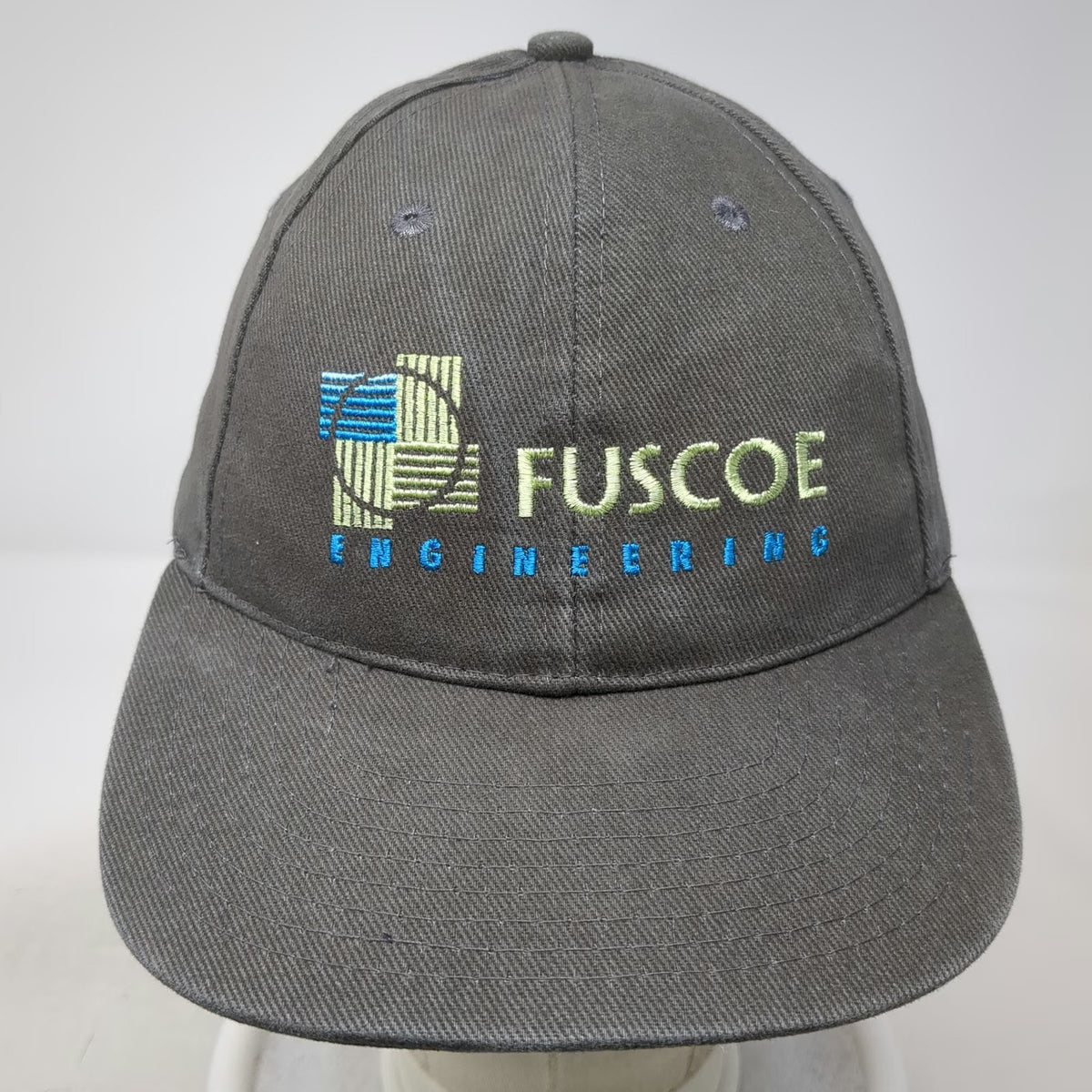 Apollo Baseball Cap Gray One Size Strapback Fuscoe Engineering Logo hat
