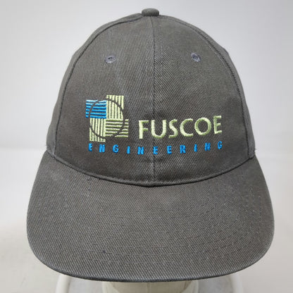 Apollo Baseball Cap Gray One Size Strapback Fuscoe Engineering Logo hat