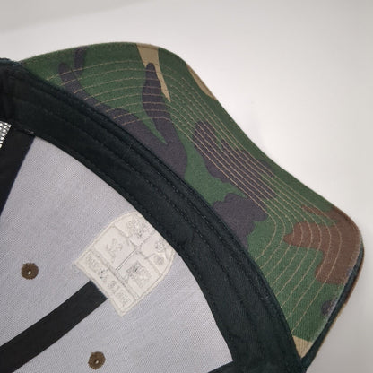 Army Stem Strapback Mesh Back Trucker Hat Camo One Size Adjustable