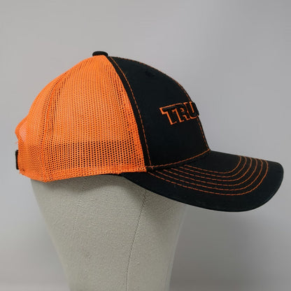 TRUGLO Baseball Cap Black Orange One Size Mesh Back Contrast Stitching Hat