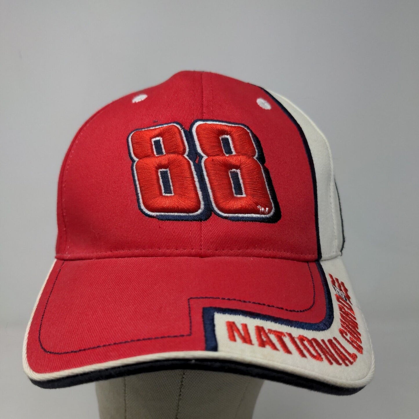 National Guard Men's Strapback Hat Red #88 Embroidered Dale Jr. Logo