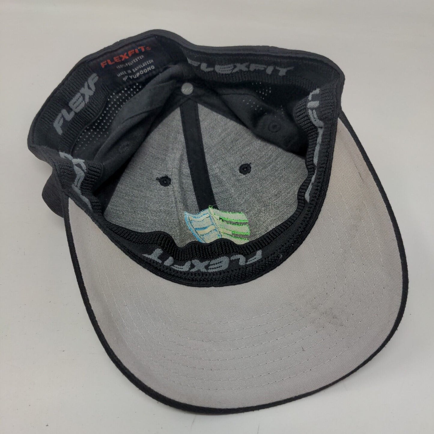 Ecoshield Fitted Hat Black One Size Flexfit Vented Holes 6 Panel Yupoong