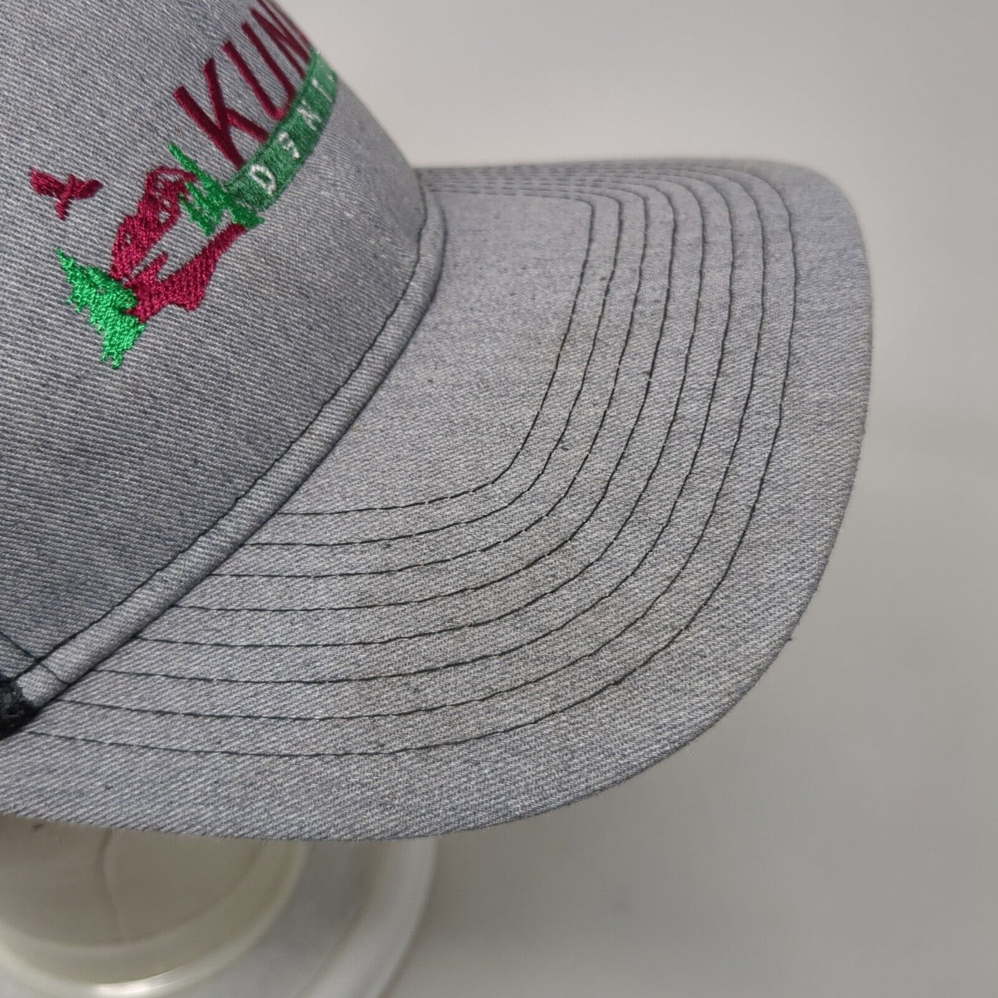 KUNA Dental Snapback Trucker Hat Gray OSFA Mesh Back Port Authority