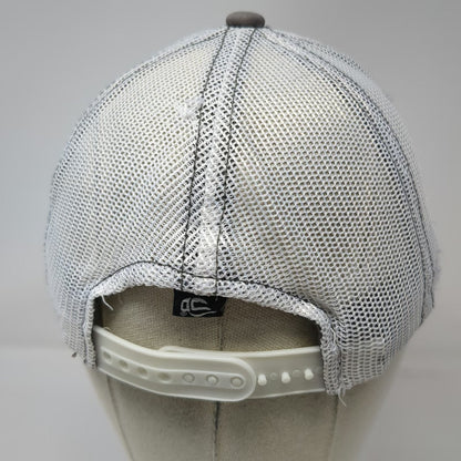 Outdoor Cap Trucker Hat Gray One Size Maibec US Canada Flags Mesh Snapback