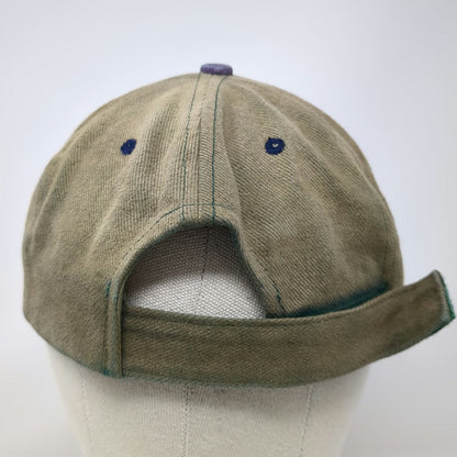Baseball Cap Green Purple One Size Australia Kangaroo Strapback Embroidered Hat
