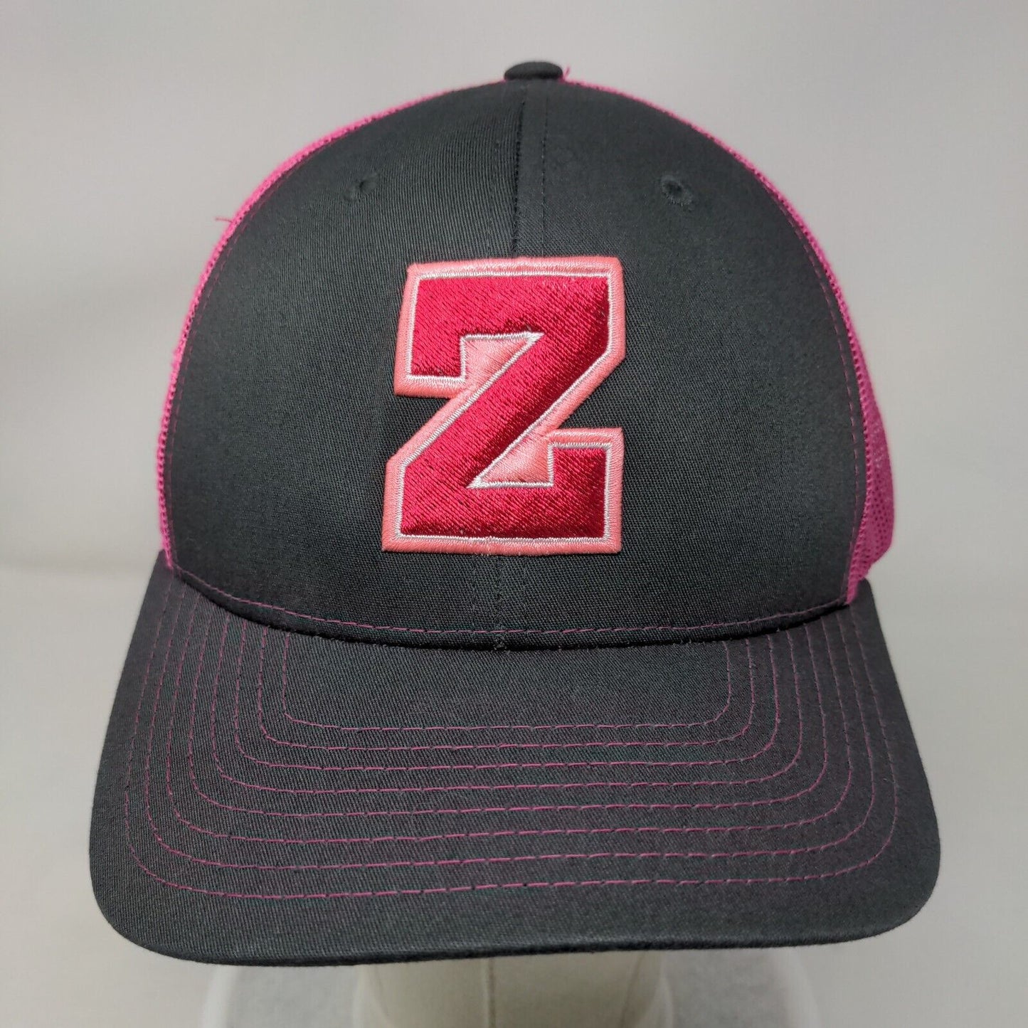 Z Initial Snapback Trucker Hat Multicolor One Size Mesh Back 6 Panel Richardson