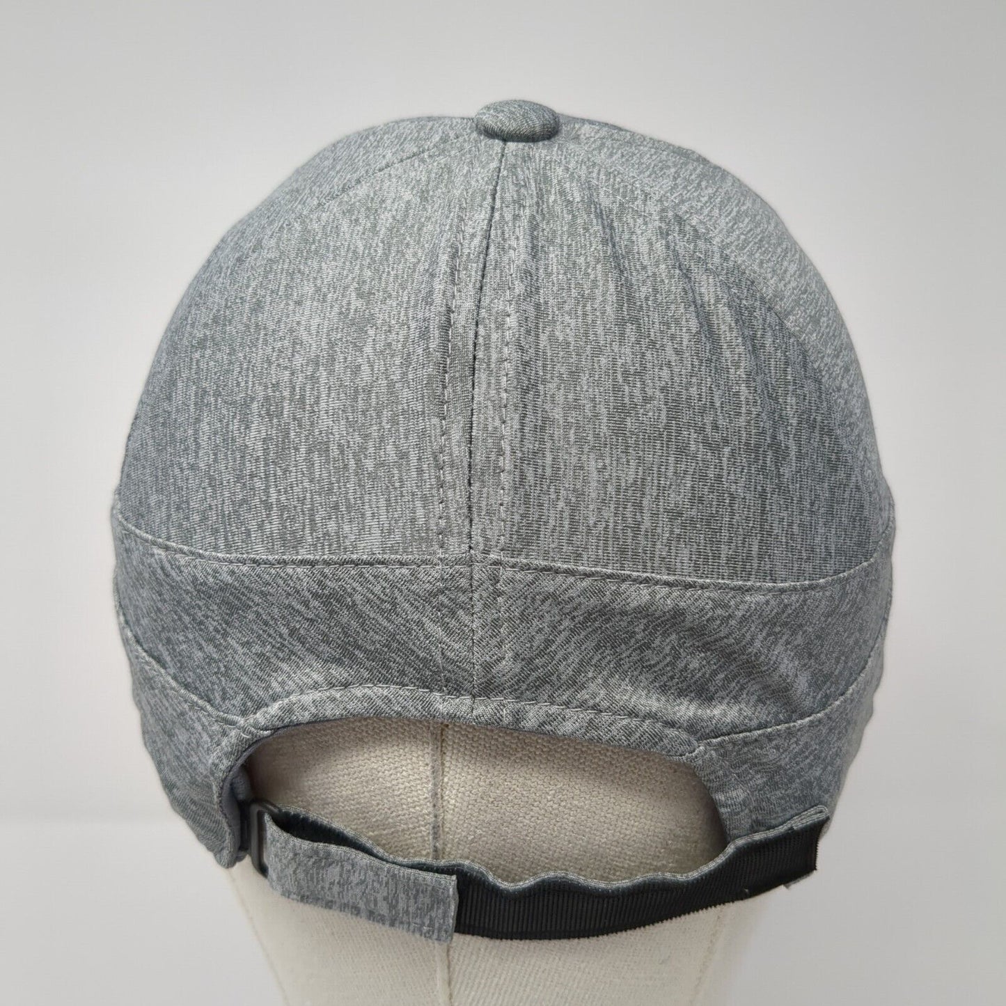 Adidas Spell Out Strapback Hat Gray One Size Adjustable Solid 6 Panel
