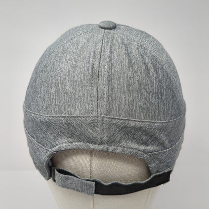 Adidas Spell Out Strapback Hat Gray One Size Adjustable Solid 6 Panel