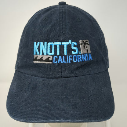 Quake City Caps Knott's California Palm Tree Wave Blue Baseball Cap One Size Hat