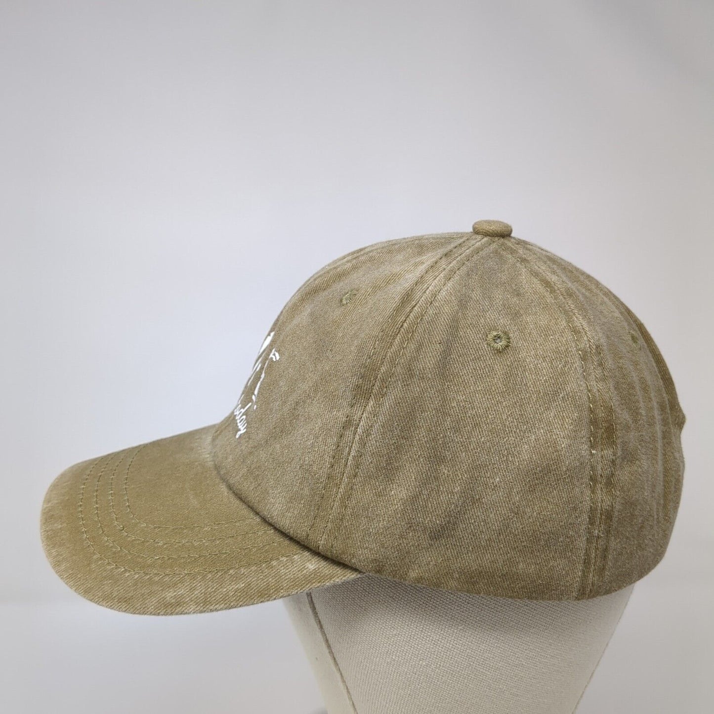 Nope Not Today Slideback Hat Tan One Size Adjustable Vented Holes 6 Panel Cotton