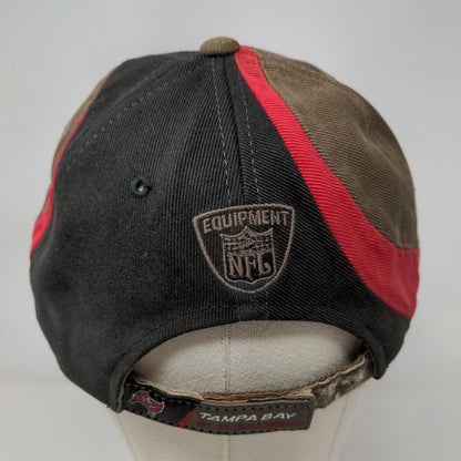 Tampa Bay Buccaneers Strapback Hat Brown Striped OSFA Embroidered Logo NFL