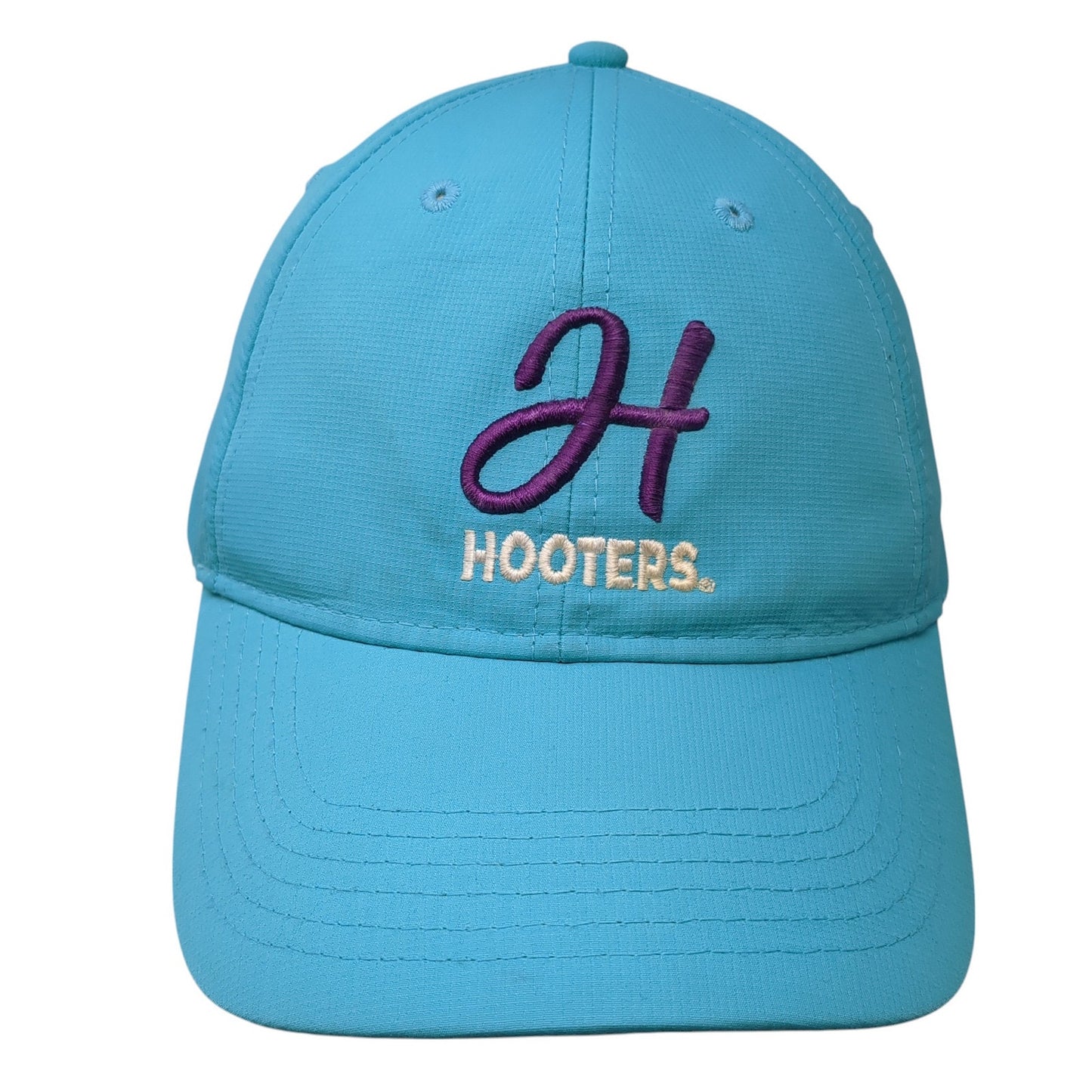 Hooters Port Richey Strapback Hat Blue One Size Adjustable Fahrenheit