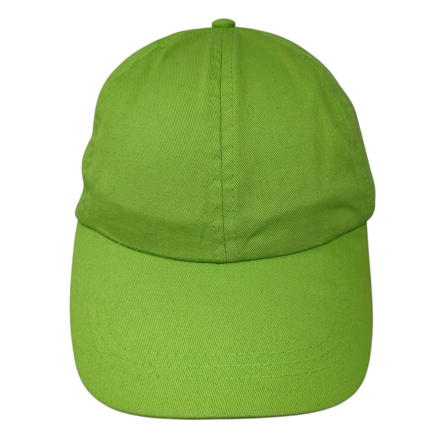 Unbranded Strapback Baseball Cap Green One Size Adjustable 6 Panel Blank