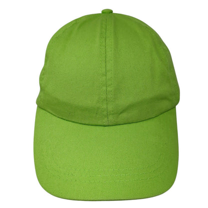 Unbranded Strapback Baseball Cap Green One Size Adjustable 6 Panel Blank
