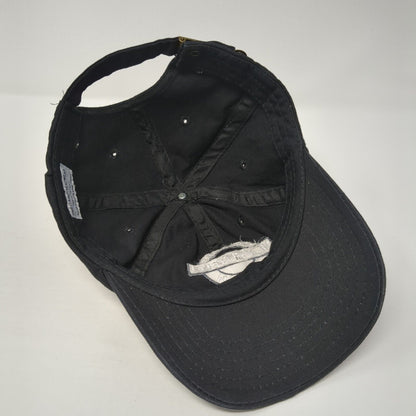 New Smyrna Authentic Beach Slideback Baseball Cap Black OS Adjustable 6 Panel