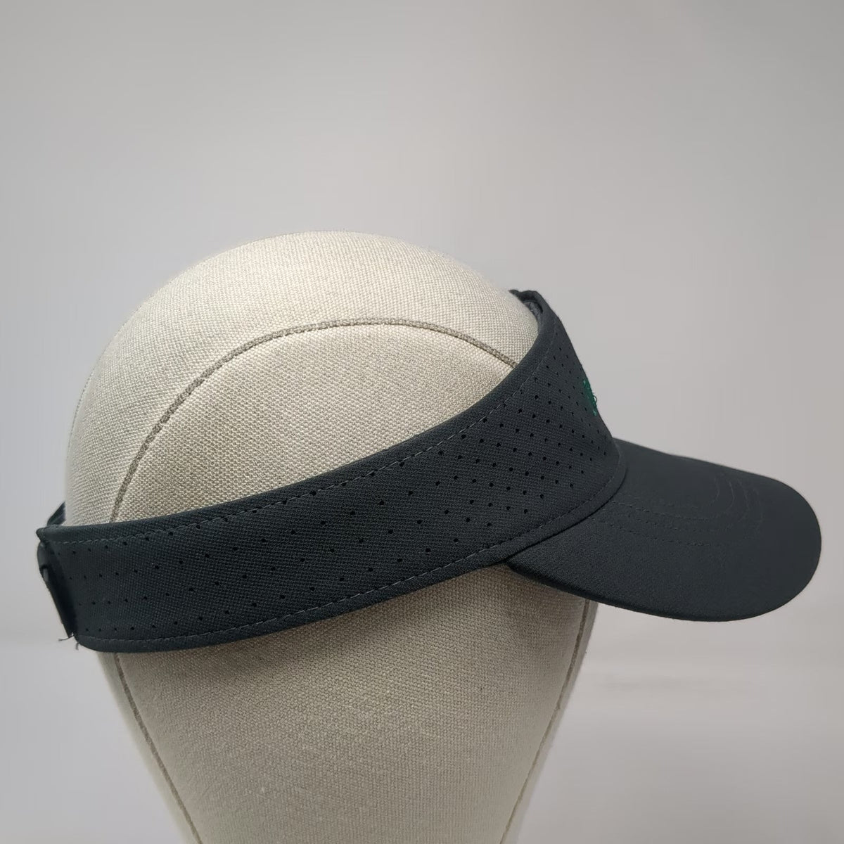 Nike Visor Gray One Size Dri-Fit Perforated Mustangs 25 Years Swoosh Golf Hat