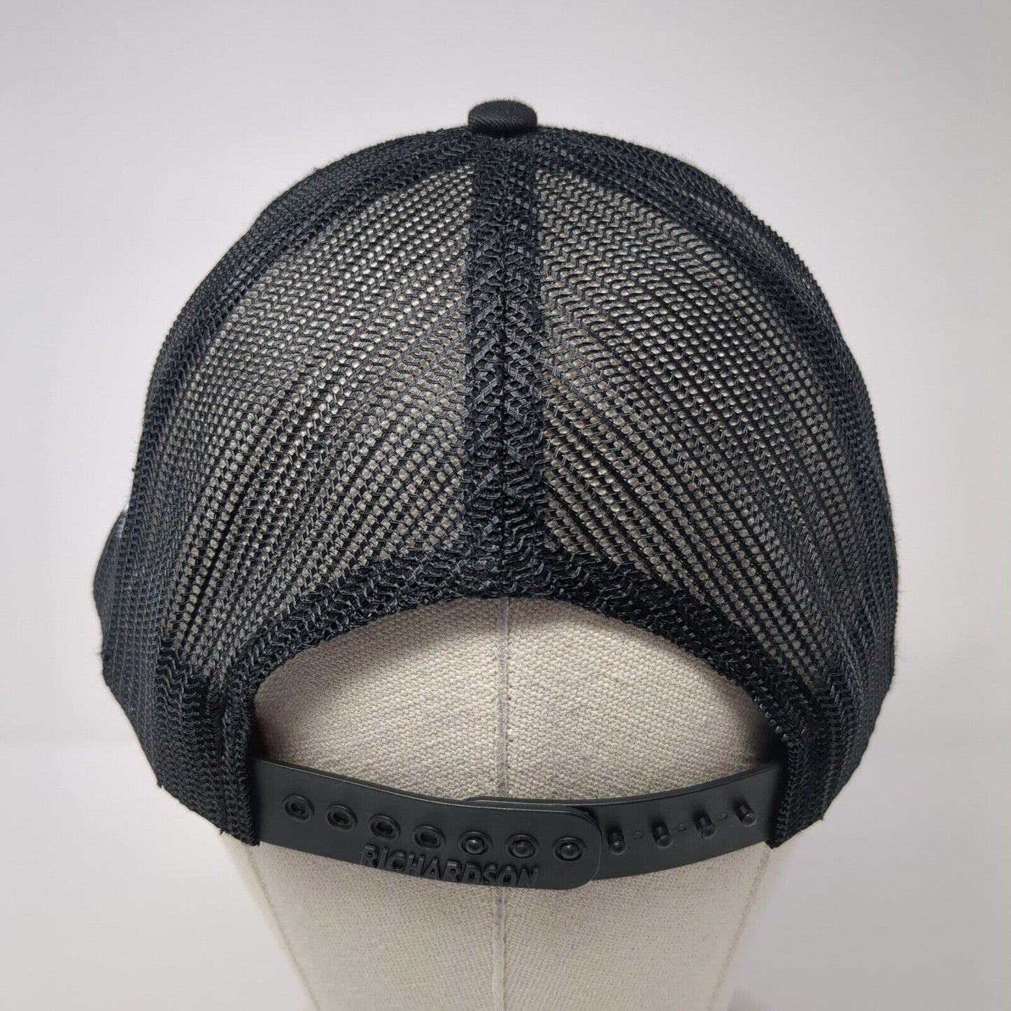 BIG GUN Nelson Snapback Trucker Hat Black One Size Mesh Back Outdoor