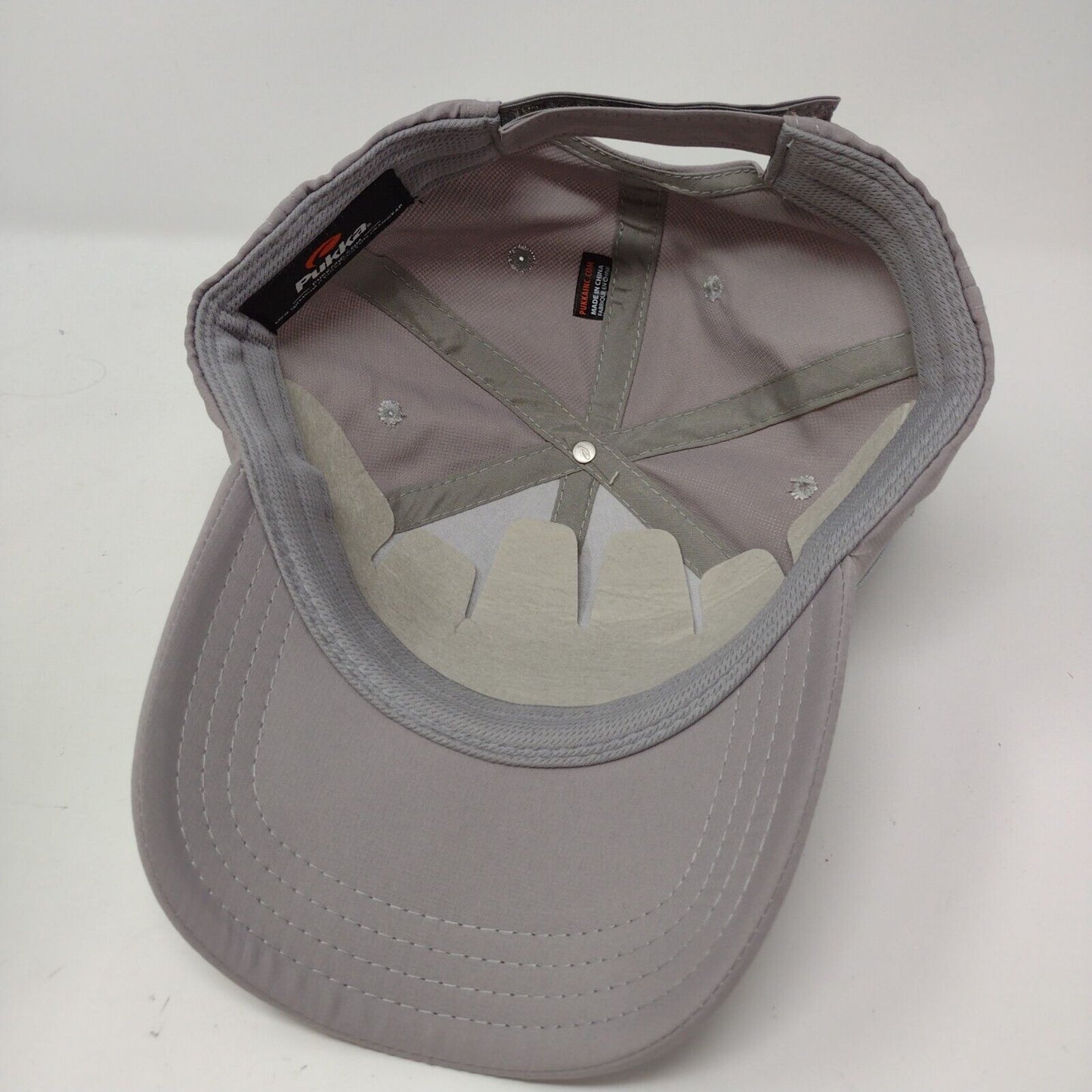 Cove Club Strapback Hat Gray OSFA Sun Protection SPF 50 Pukka W/Tags