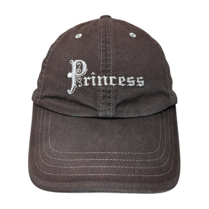 Princess Strapback Hat Black One Size Adjustable Disneyland Resorts
