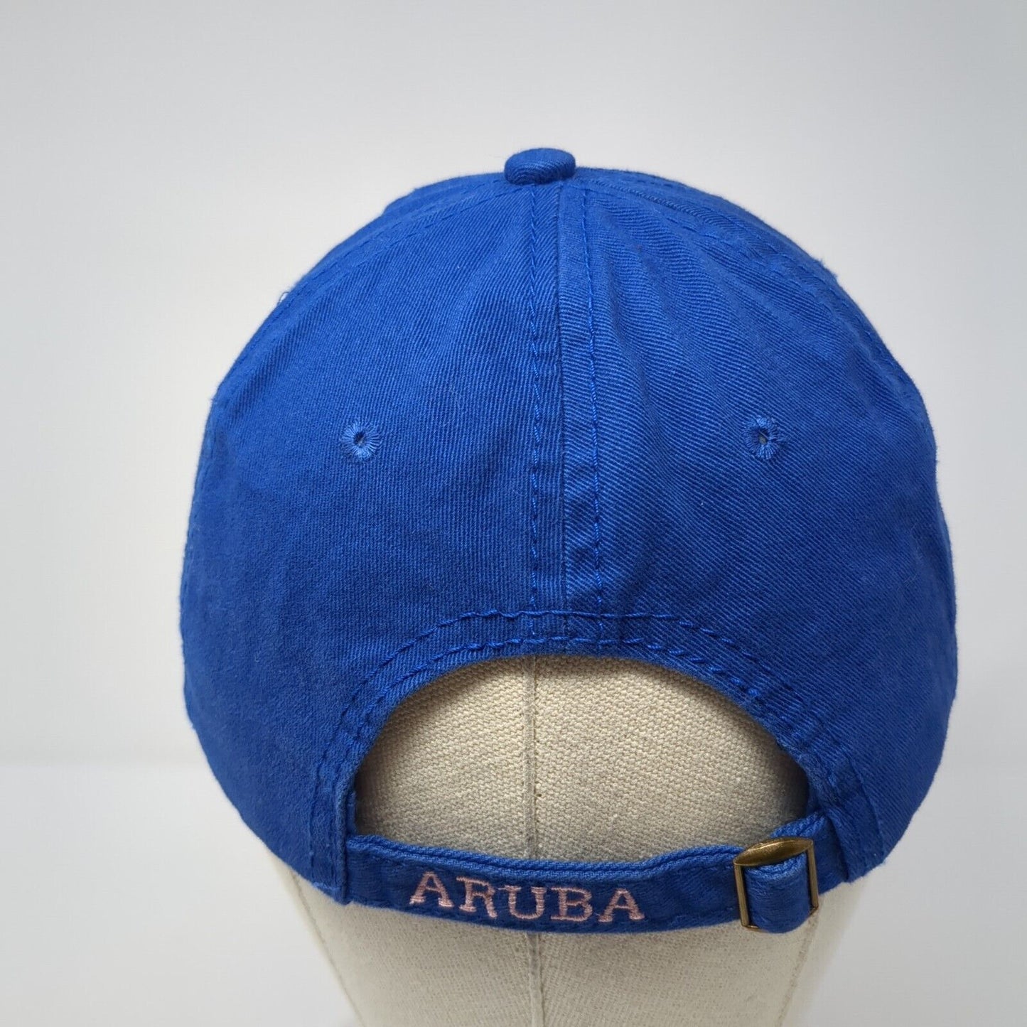 Aruba One Happy Island Est. 1499 Dushi Slideback Hat Blue OS Adjustable Cotton